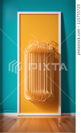 uncooked italian pasta noodles isolated uncooked italian pasta noodles isolated 115755729