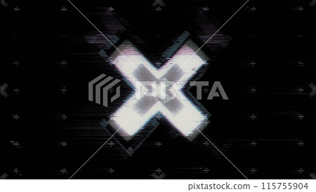 Pixelated texture. Digital errors on the screen. 115755904