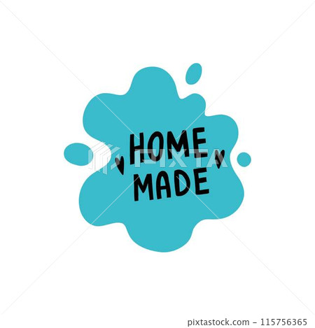 Cooking food lettering Home Made. Kitchen badge logo, baking food typography and cook label vector Cooking food lettering Home Made. Kitchen badge logo, baking food typography and cook label vector 115756365