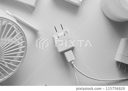 White charger and electrical appliances 115756820
