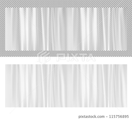 White transparent plastic wrapper White transparent plastic wrapper 115756895