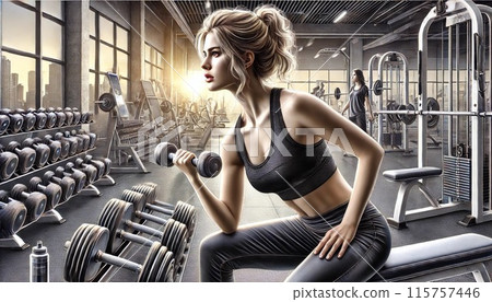 肌肉訓練健身 115757446