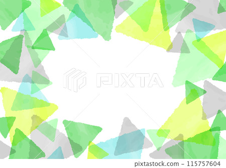 Watercolor-style vector frame: Triangle Watercolor-style vector frame: Triangle 115757604