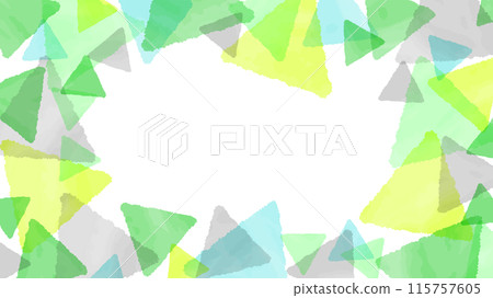 Watercolor-style vector frame: Triangle Watercolor-style vector frame: Triangle 115757605