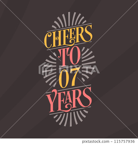 Cheers to 7 years, 7th birthday celebration 115757936