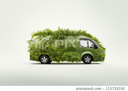 Green van powered by clean carbon neutral energy... 115758192