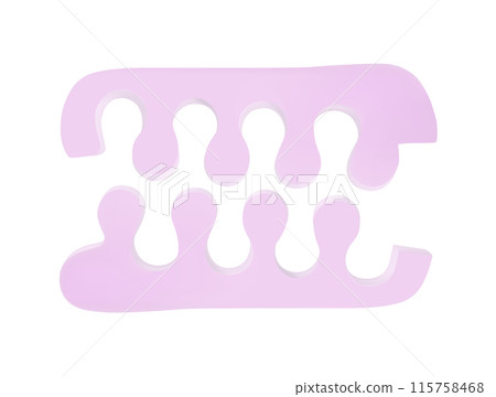 Pedicure separators. Realistic 3d image Pedicure separators. Realistic 3d image 115758468