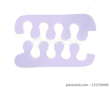 Pedicure separators. Realistic 3d image Pedicure separators. Realistic 3d image 115758469