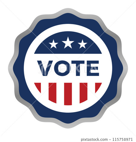 Vote badge - Election Day Badge - USA Elections Badge Icon Vote badge - Election Day Badge - USA Elections Badge Icon 115758971