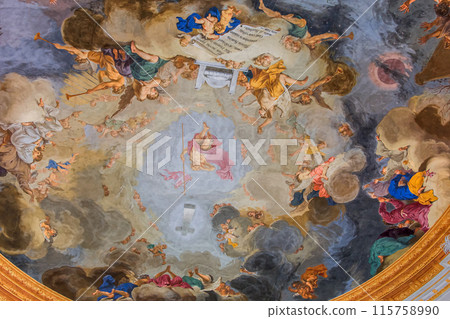 frescoes of Wiblingen abbey, bavaria, germany 115758990