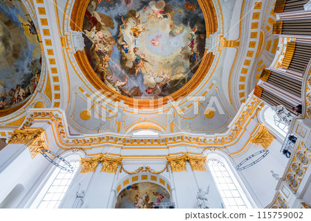 frescoes of Wiblingen abbey, bavaria, germany 115759002