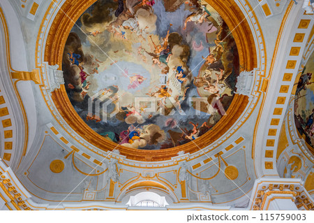 frescoes of Wiblingen abbey, bavaria, germany 115759003
