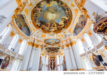 frescoes of Wiblingen abbey, bavaria, germany 115759007