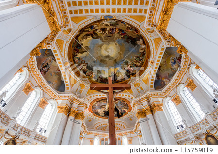 frescoes of Wiblingen abbey, bavaria, germany 115759019