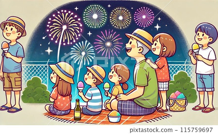 與家人一起的夏日 與家人一起的夏日 115759697