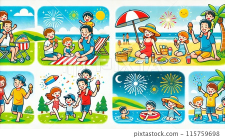 與家人一起的夏日 與家人一起的夏日 115759698