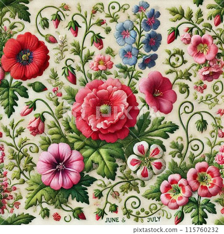 Flower pattern 115760232