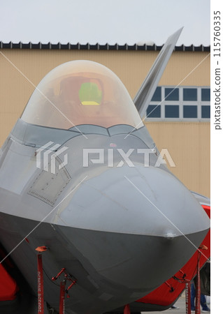 F22 Raptor nose, fighter cockpit 115760335