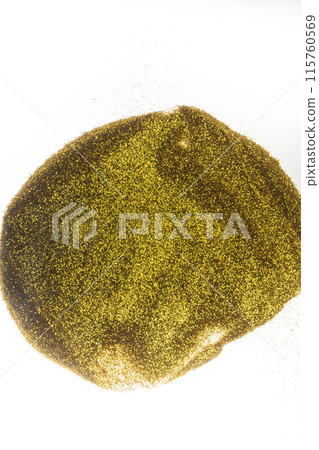 Closeup view of golden glitter 115760569