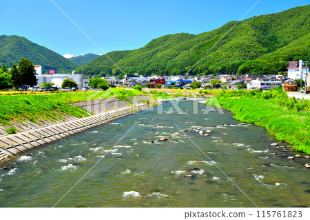 城橋/從天龍川上游眺望（辰野町政府-辰野車站）（長野縣辰野町） [2024.6] 115761823