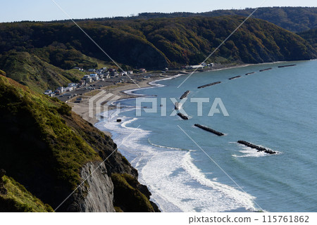 Autumn scenery seen from Aikappari Cape Autumn scenery seen from Aikappari Cape 115761862