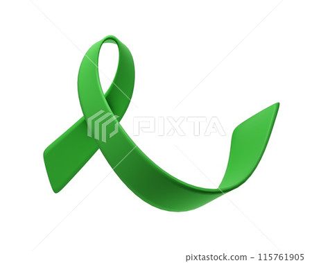 Green ribbon liver cancer awareness symbol. Scoliosis awareness day. June 26. Annual health awareness concept for banner, poster, card and background design Green ribbon liver cancer awareness symbol. Scoliosis awareness day. June 26. Annual health awareness concept for banner, poster, card and background design 115761905