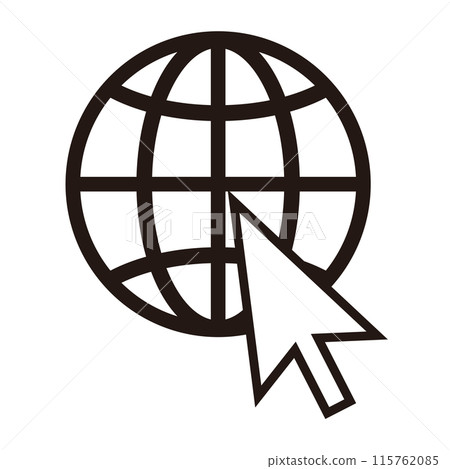 Internet icon network icon cursor Internet icon network icon cursor 115762085