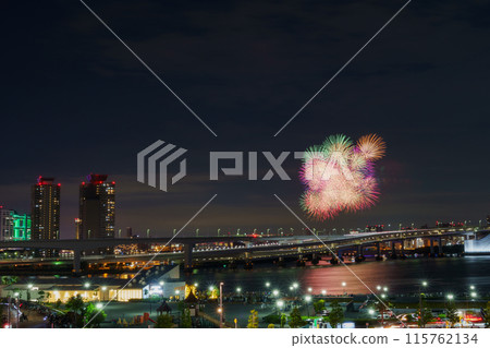 Fireworks over Tokyo Bay Fireworks over Tokyo Bay 115762134