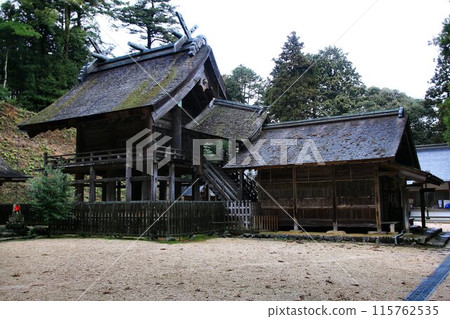 大場的大宮先生和新玉先生...日本最古老的大社建造的國寶，正殿【金玉神社】 115762535