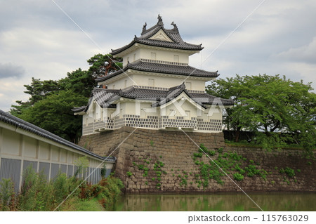 從柴田城公園看到的柴田城三樓砲台（新潟） 115763029