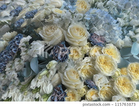 Bouquet of different beautiful flowers 115763873
