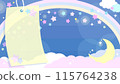 可用於七夕的彩虹和銀河背景素材 115764238