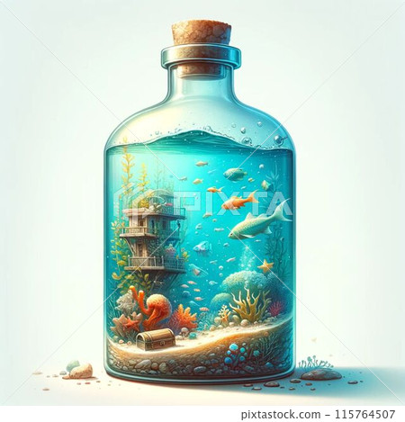 玻璃瓶裡的小海洋世界 115764507