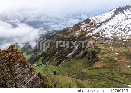 Bachlager waterfall in Grindelwald Bachlager waterfall in Grindelwald 115766195