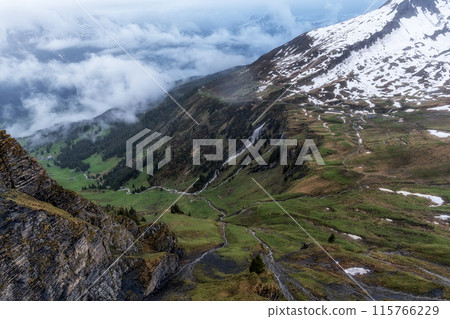 Bachlager waterfall in Grindelwald Bachlager waterfall in Grindelwald 115766229