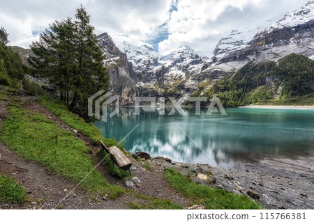 Oeschinensee Lake Bench 115766381