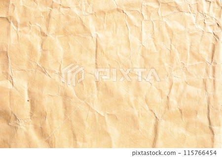 Crumpled yellow background paper texture Crumpled yellow background paper texture 115766454