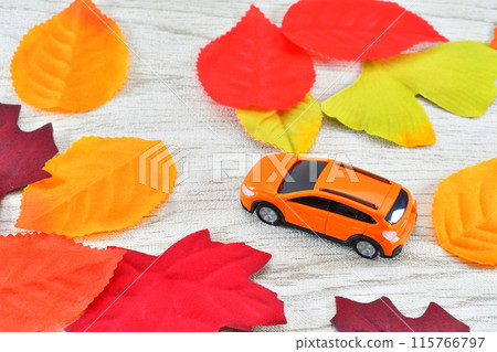 秋葉和汽車的銀周形象 秋葉和汽車的銀周形象 115766797