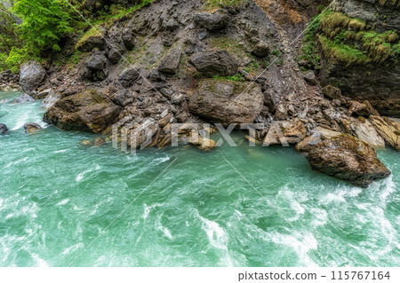 Aare Gorge river in Switzerland Aare Gorge river in Switzerland 115767164