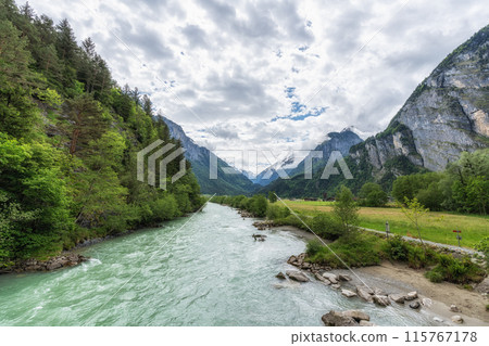 Aare gorge river Aare gorge river 115767178