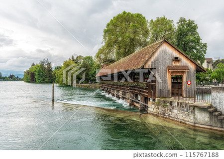 Gottibachsteg in Thun Town Gottibachsteg in Thun Town 115767188