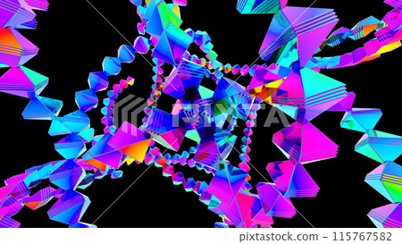 VJ抽象菱形彩色三角形【有單獨版本】 115767582