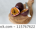 Cut passion fruit 115767622