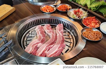 Samgyeopsal Korean food Samgyeopsal Korean food 115768007