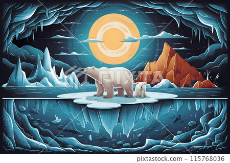 Global Warming Concept, Impact of global warming  115768036