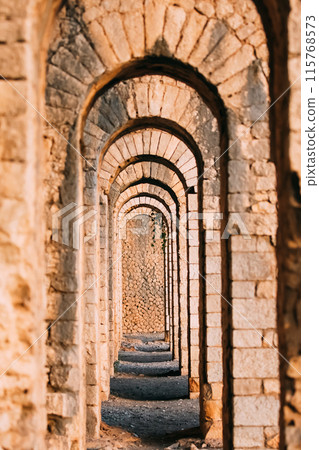 Terracina, Italy. Remains Of Temple Of Jupiter Anxur Terracina, Italy. Remains Of Temple Of Jupiter Anxur 115768573