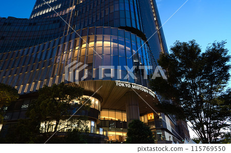 東京中城日比谷暮光魔法時刻的夜景 - 東京都千代田區有樂町 - 東京中城日比谷暮光魔法時刻的夜景 - 東京都千代田區有樂町 - 115769550