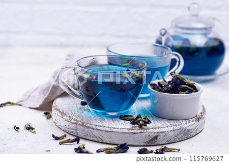 Blue tea Butterfly pea or anchan Blue tea Butterfly pea or anchan 115769627