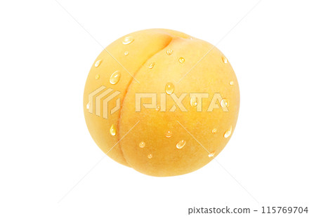 金桃插畫現實白色背景 金桃插畫現實白色背景 115769704