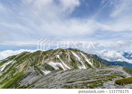 Mt. Betsuyama as seen from Mt. Masago, Tateyama Town, Toyama Prefecture 115770175